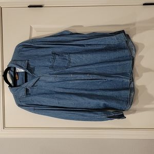 Women's Vintage XL light denim shirt